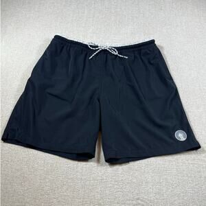 Chubbies Men’s XL Black Drawstring 7” Inseam Lined Swim Trunks Shorts Pool Beach